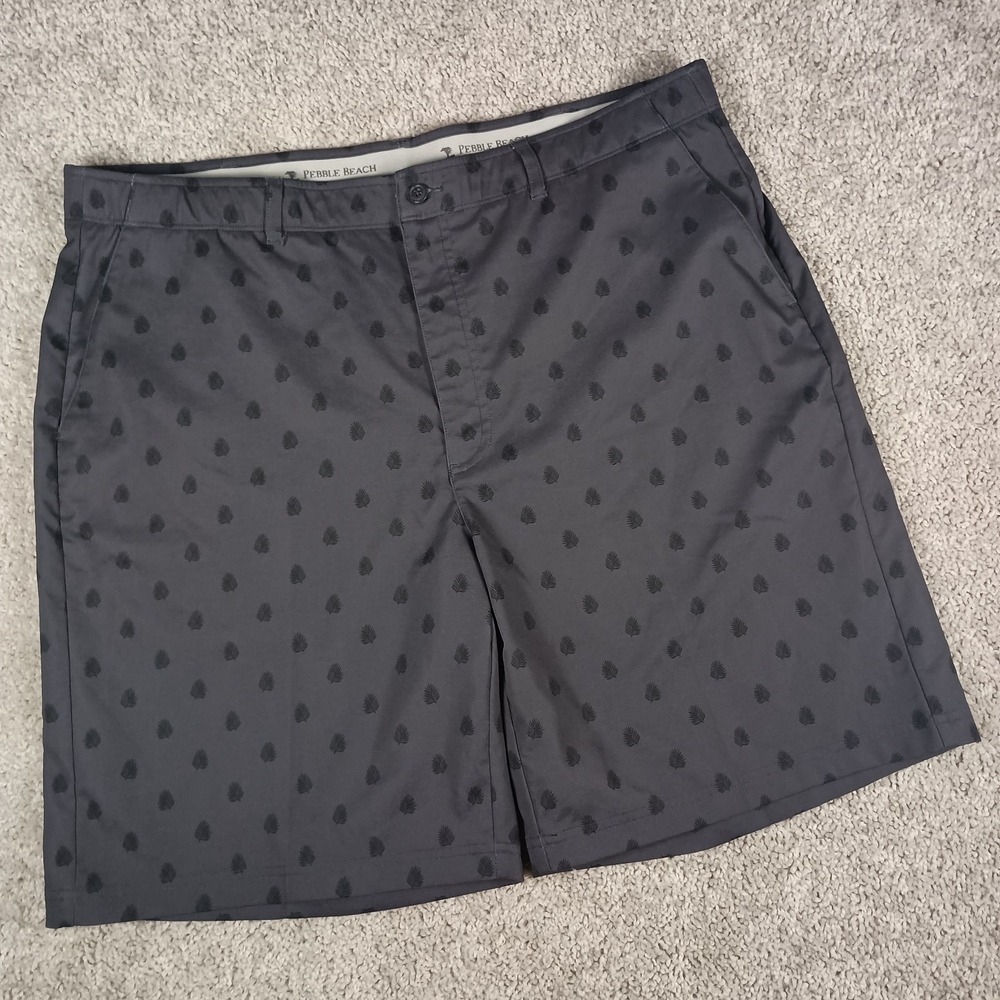 Pebble Beach Dry-Luxe Performance Golf Pants Mens Size 40 Navy Palm Print